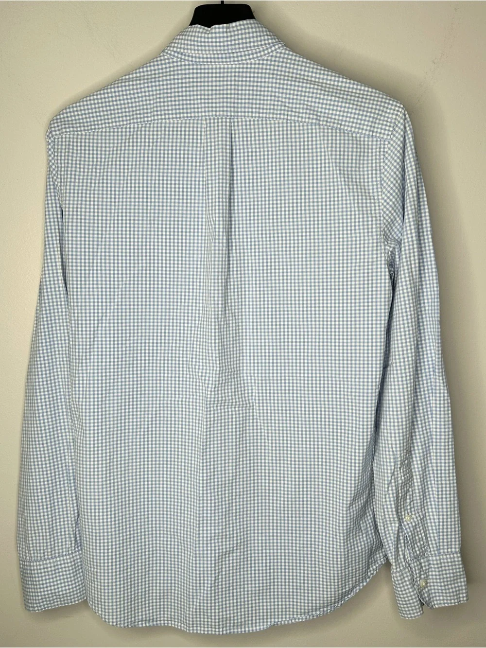 J. Crew Slim Fit Men’s Size S Checked Button Down Shirts Light Blue and Navy
